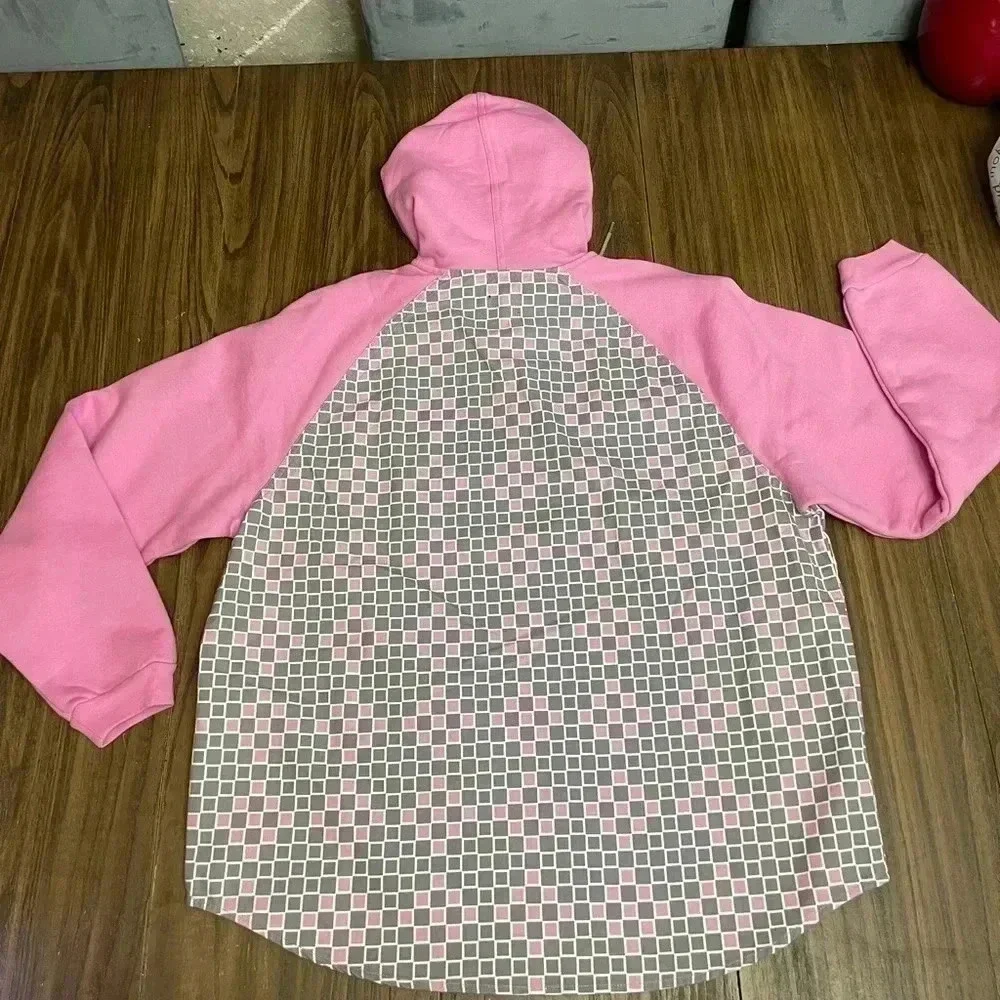 Levi's Skateboarding Hoodie Pink Gray Heavyweight Sweater Mens Size M New
